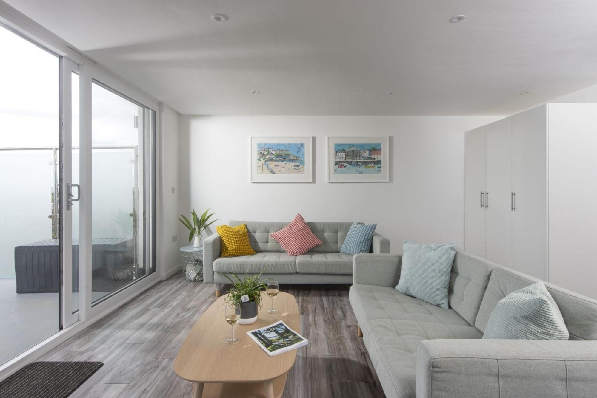 Beachview Apartment 6, Crantock, Newquay Extérieur photo