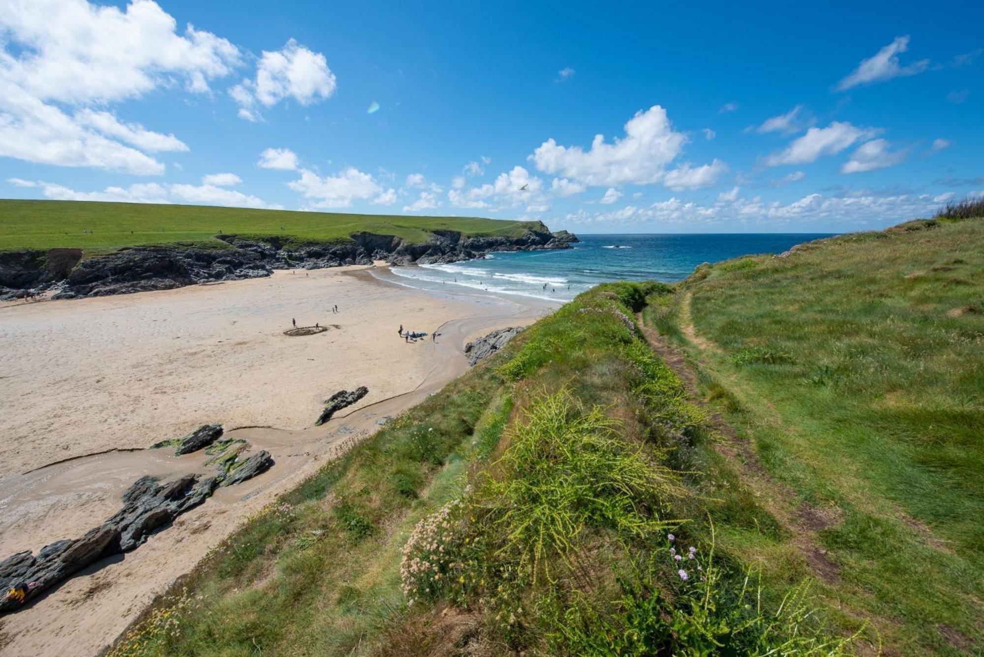 Beachview Apartment 6, Crantock, Newquay Extérieur photo